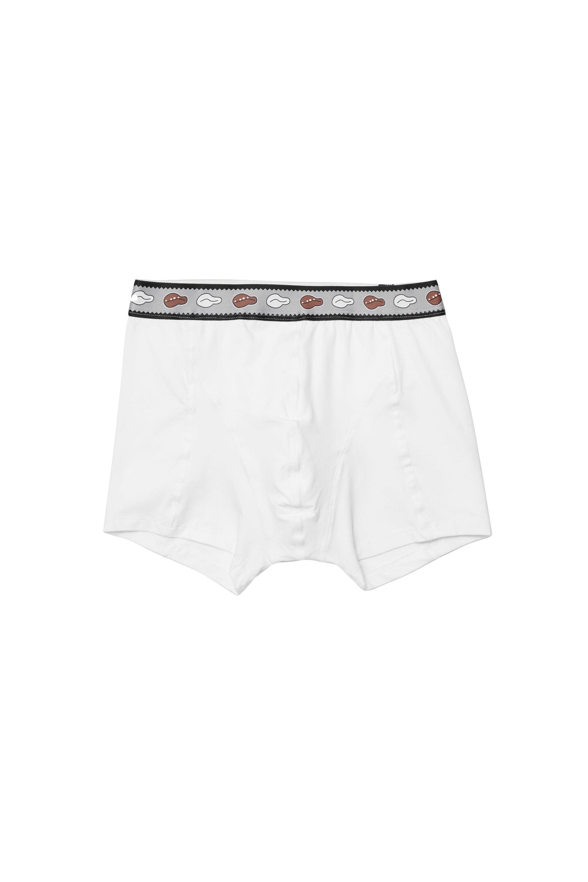 Boxer briefs with printed cowrie shell waistband 